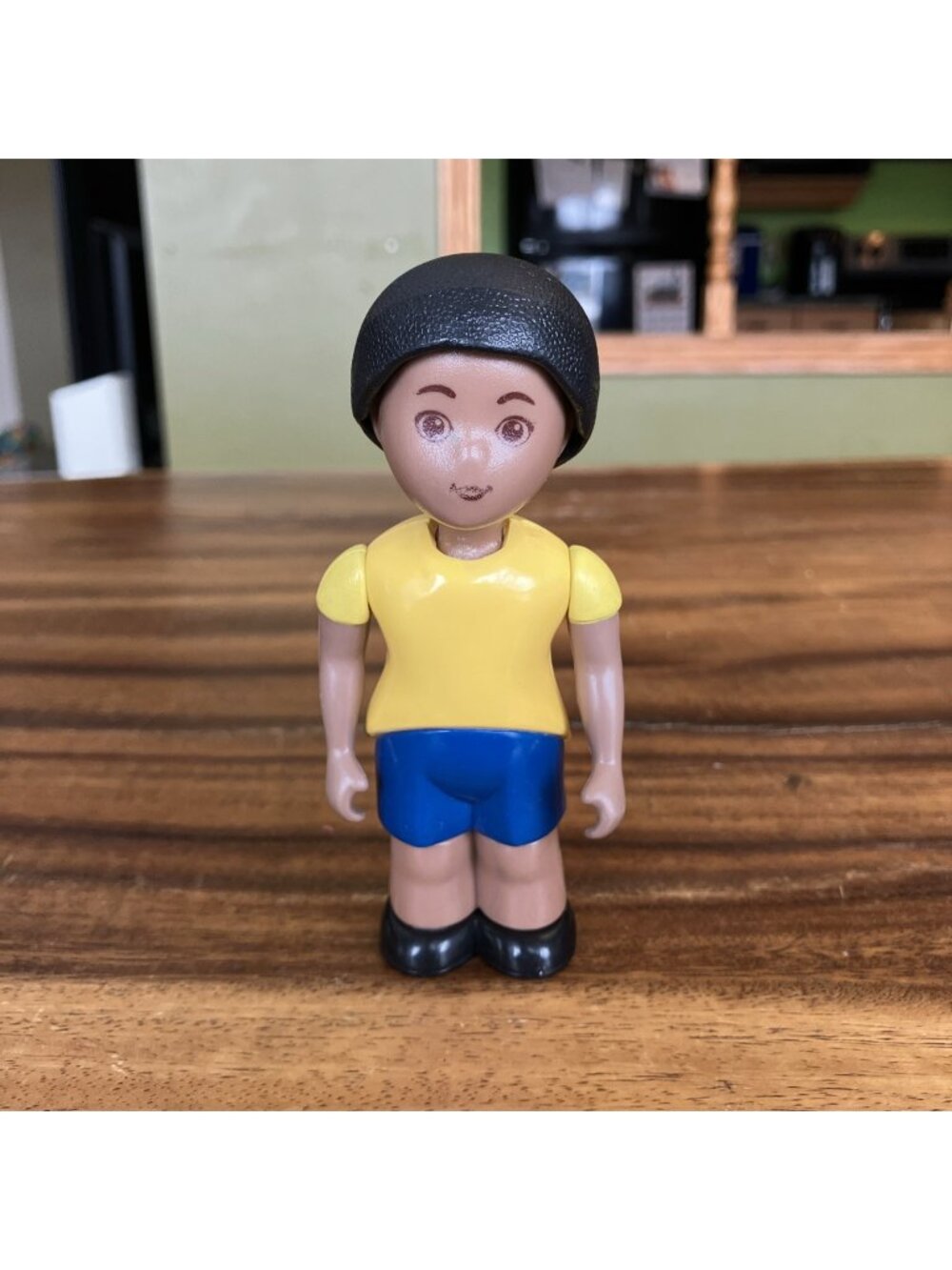 Little Tikes Dollhouse African American Boy Son Doll Yellow Shirt